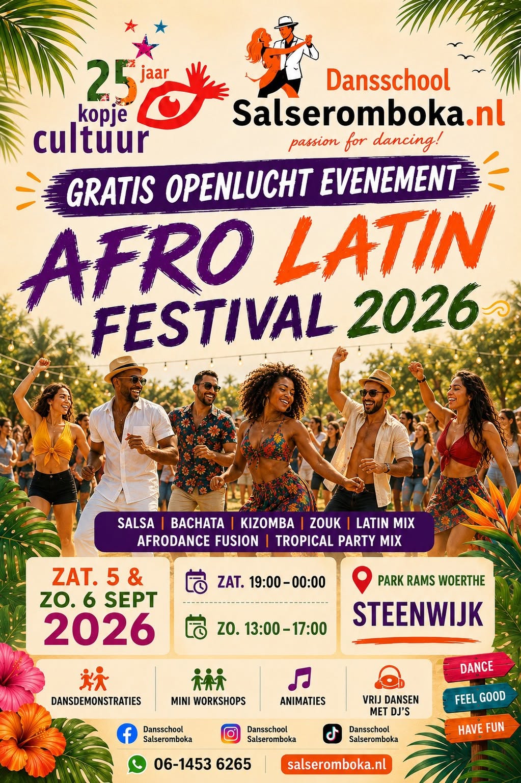 Affiche de Kopje Cultuur Afro-Latin Festival 2026 