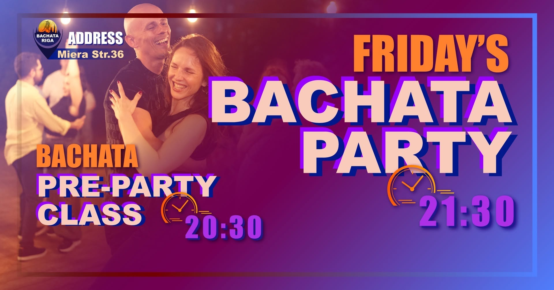 Affiche de 💃🕺Bachata FRIDAY's PARTY - Dance into the Weekend 🎉