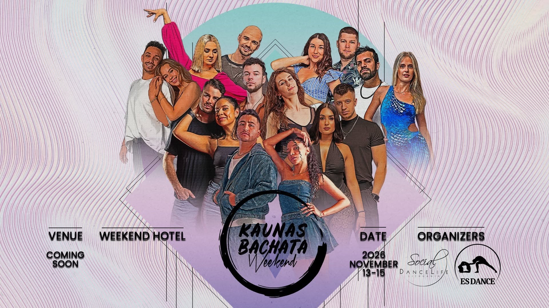 Affiche de Kaunas Bachata Weekend 2026 ✦ 13/14/15 November 2026 ✦