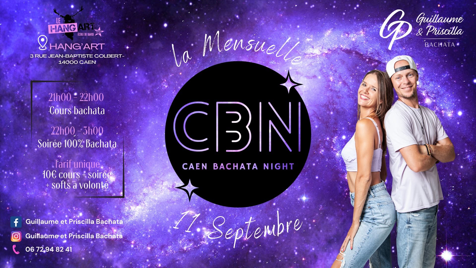 Affiche de Caen Bachata Night - Soirée 100% Bachata