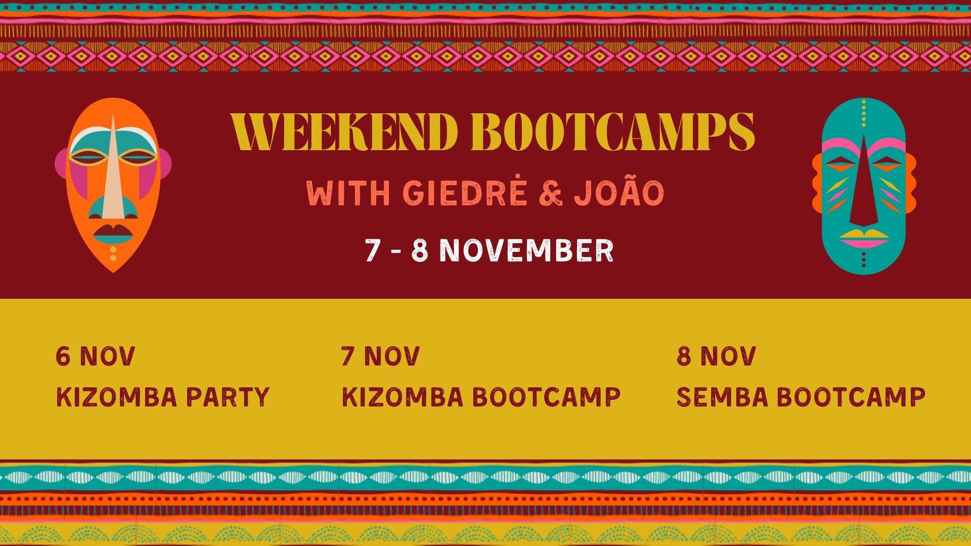 Affiche de Weekend bootcamps with Joao & Giedre in November