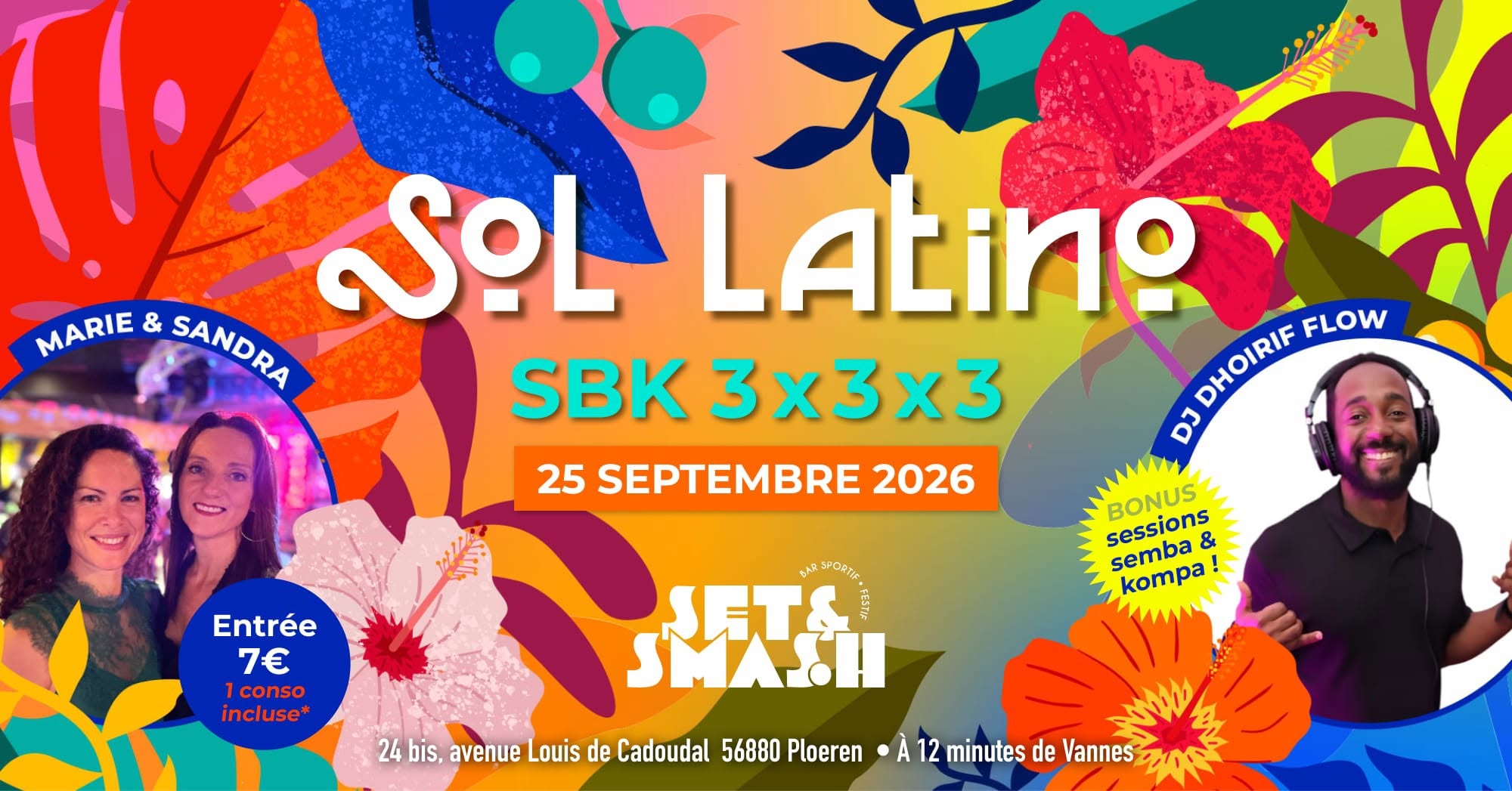 Affiche de Soirée Sol Latino