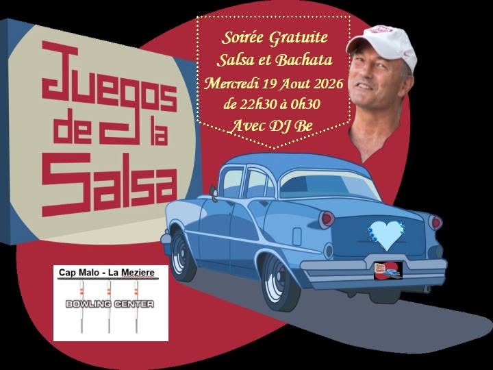 Affiche de Juegos : Soirée Gratuite Salsa & Bachata au Bowling Center Cap Malo