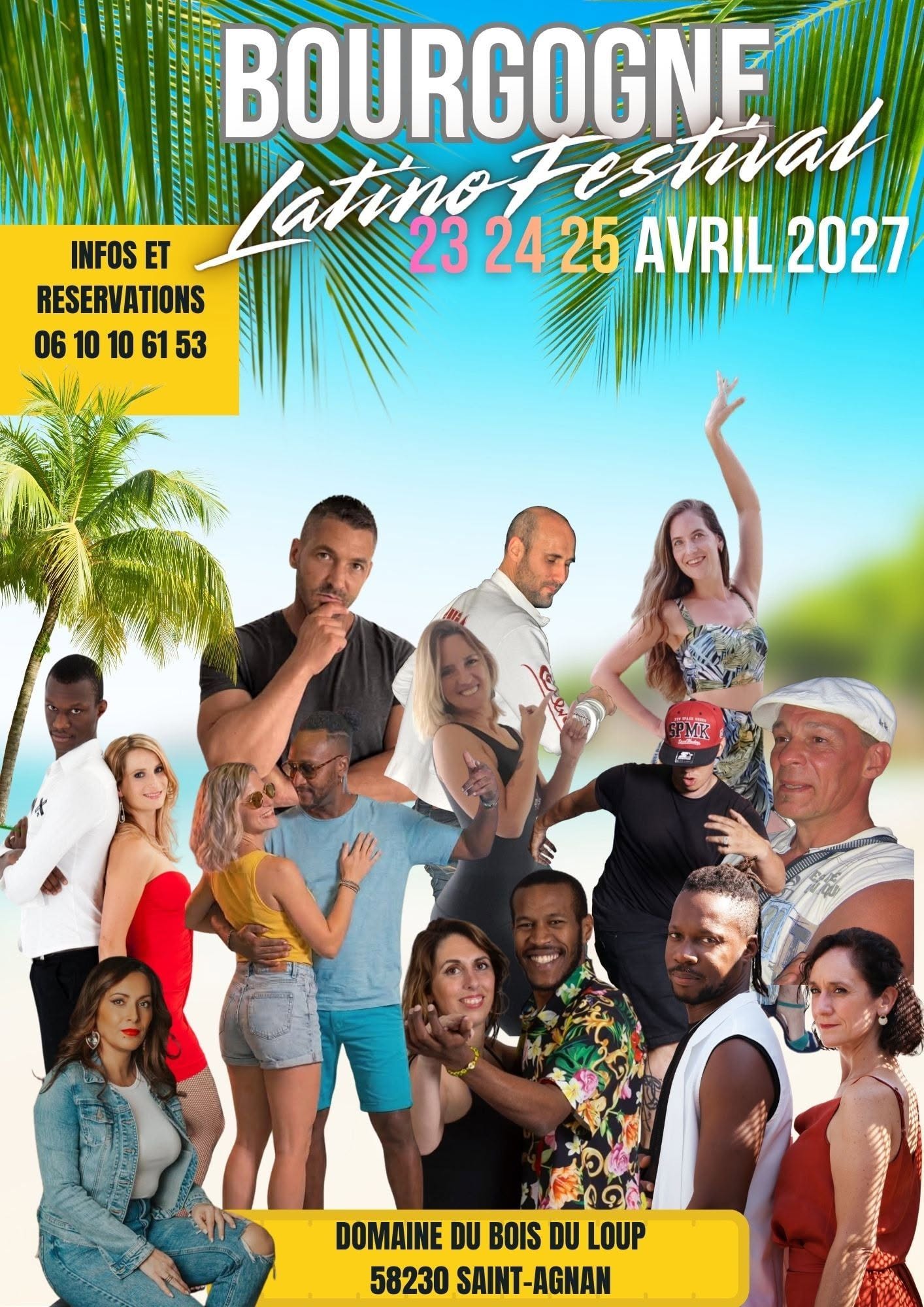 Affiche de Bourgogne Latino Festival 23-24-25 Avril 2027