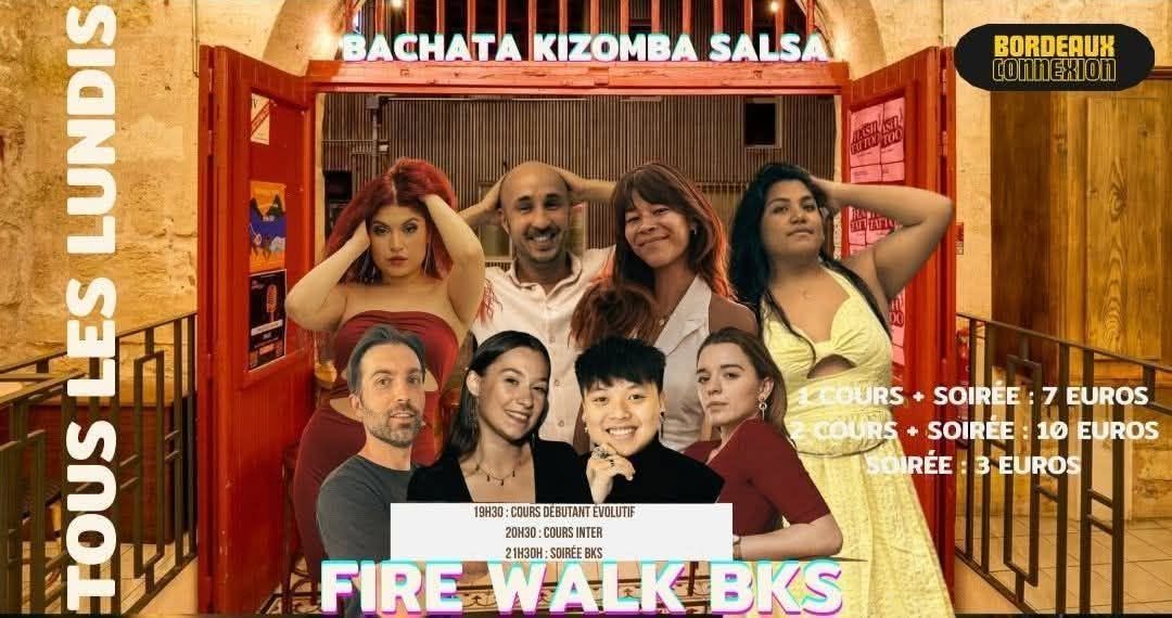 Affiche de Bachata Fire Walk Connexion