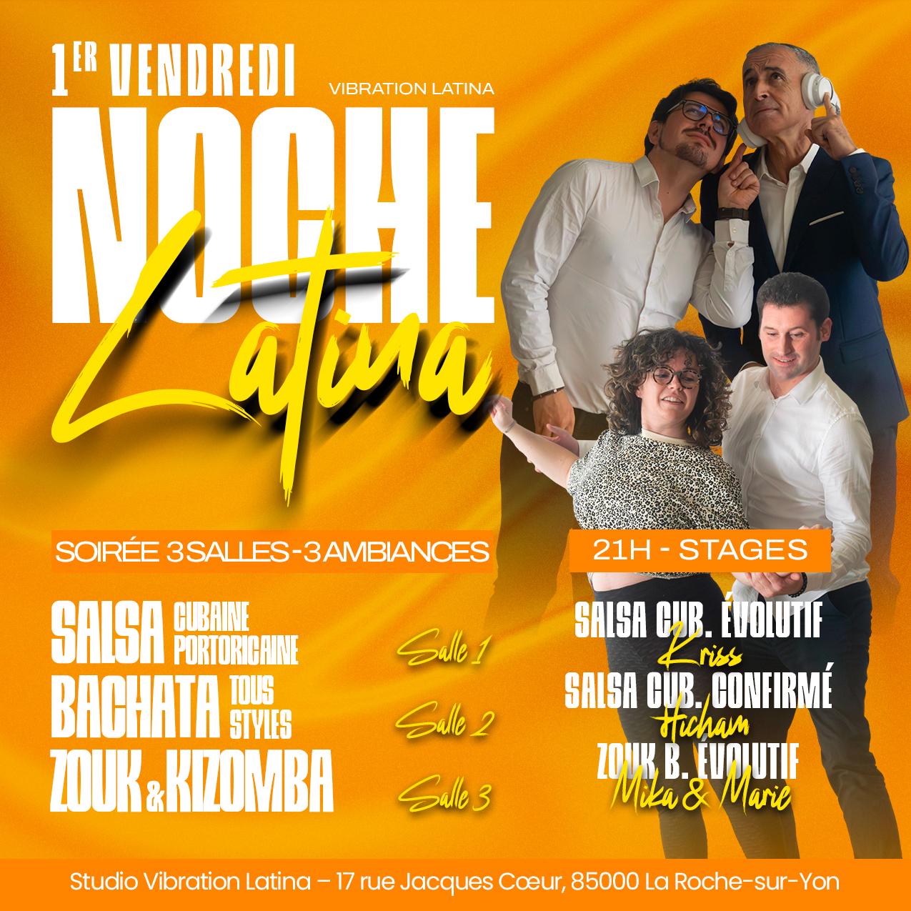 Affiche de NOCHE LATINA - SPÉCIALE SALSA & ZOUK BRÉSILIEN