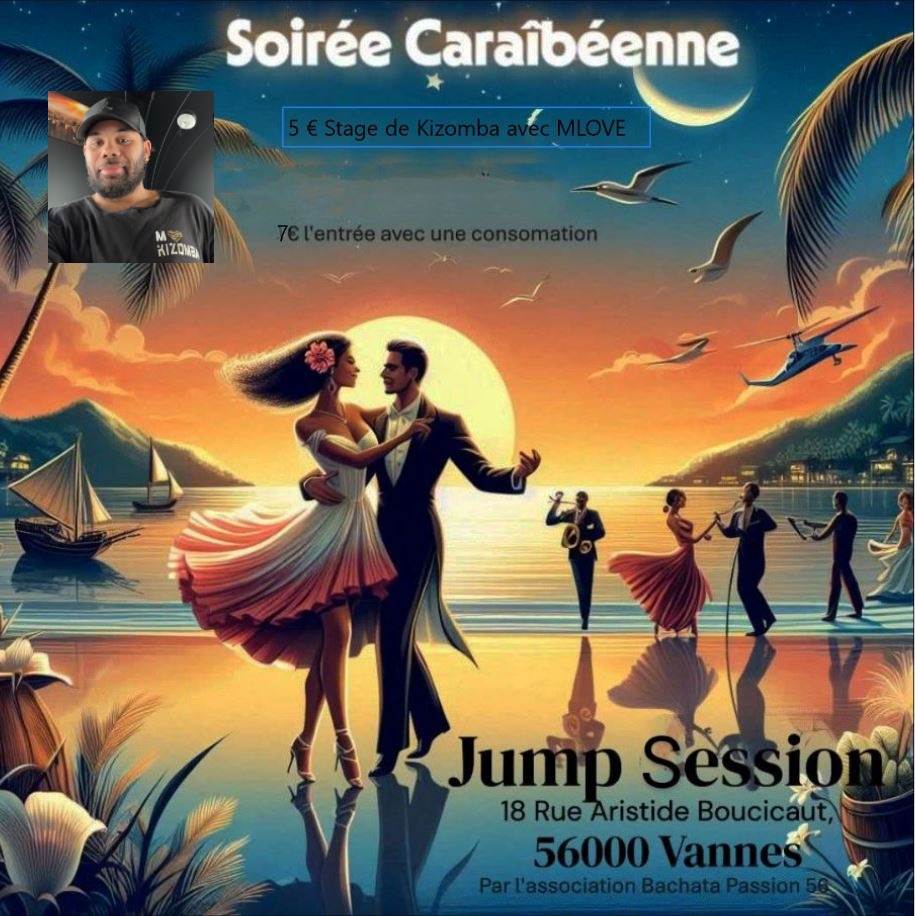 Affiche de Soirée BKS puis kompa à Vannes