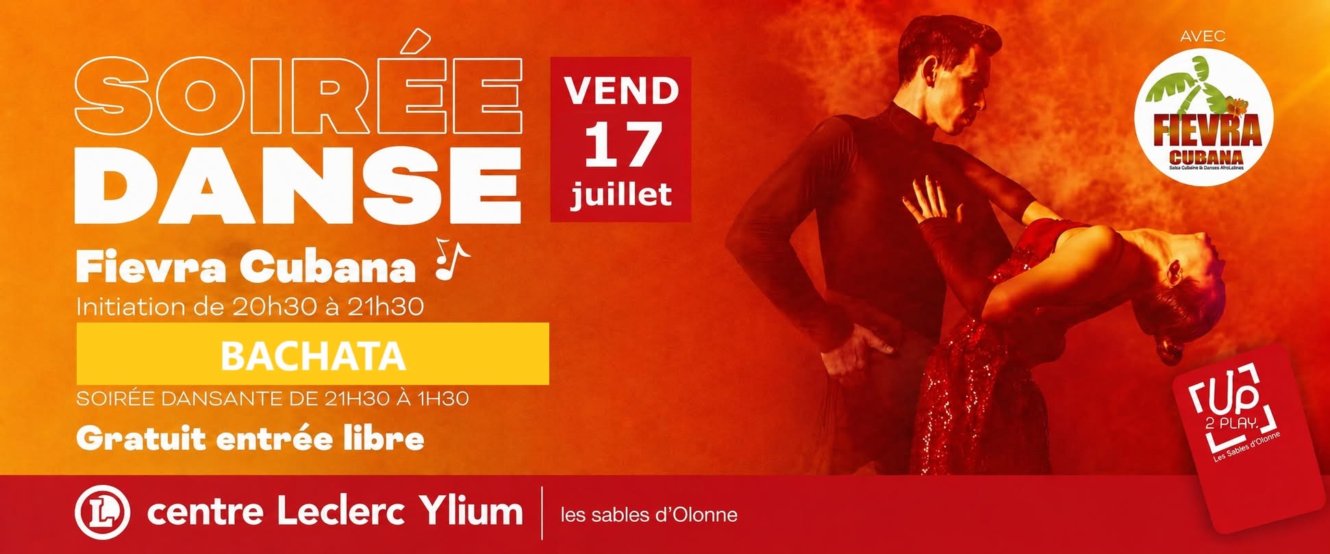 Affiche de soirée UP2PLAY 