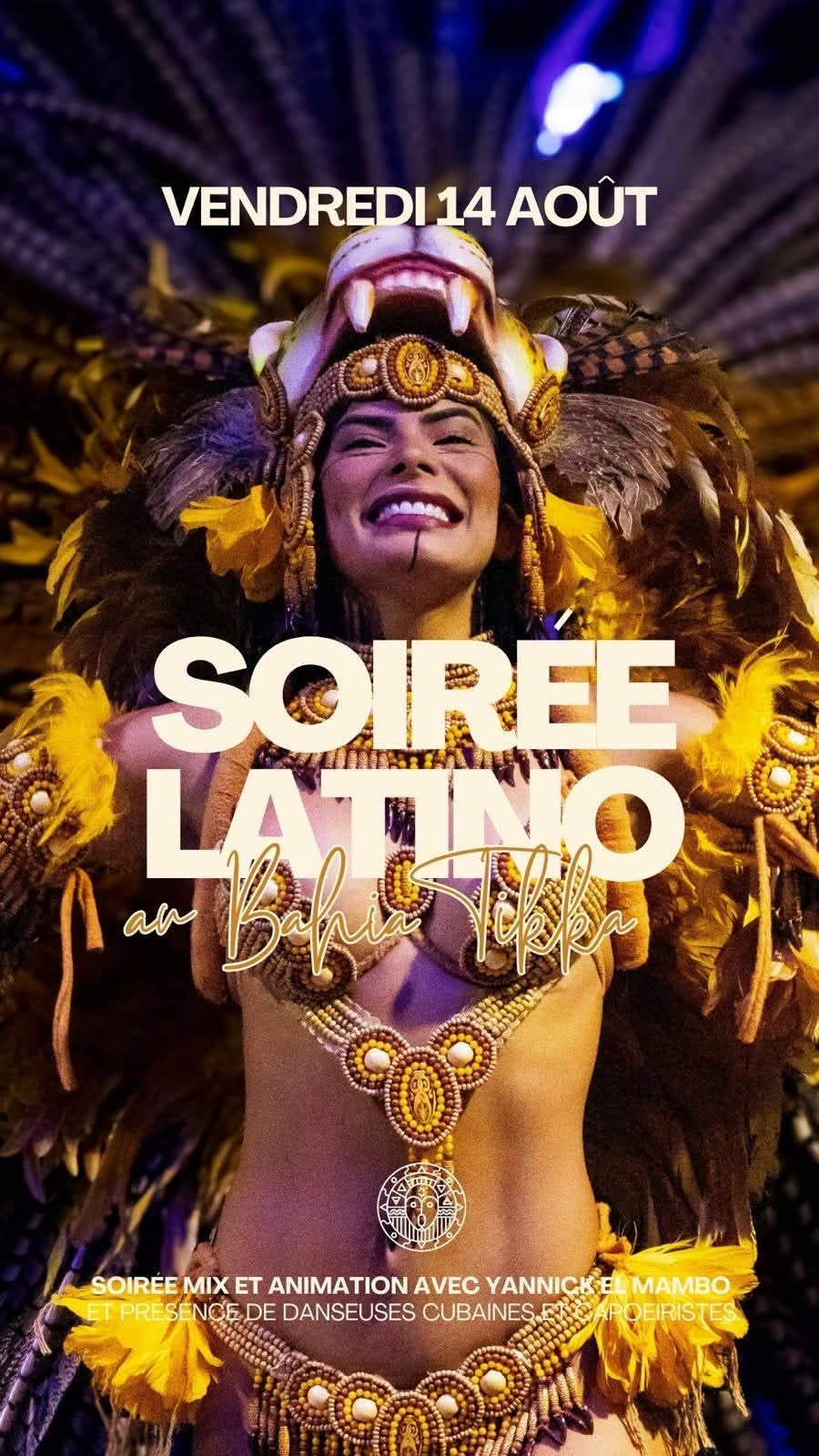 Affiche de Soirée Latino Bahia Tikka🇩🇴🇨🇺 Initiation - Concert - Soirée 