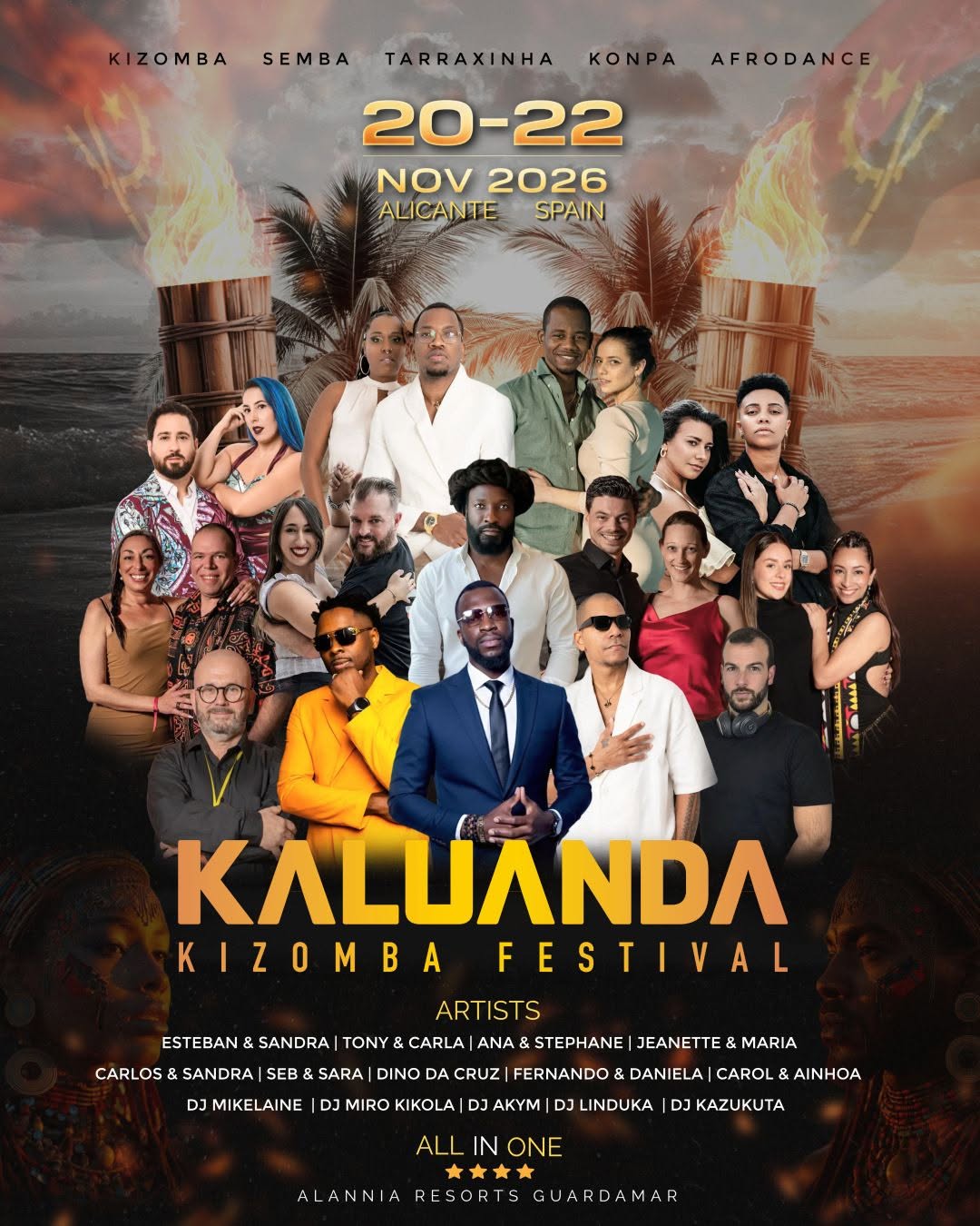 Affiche de KALUANDA KIZOMBA FESTIVAL 4° EDITION 