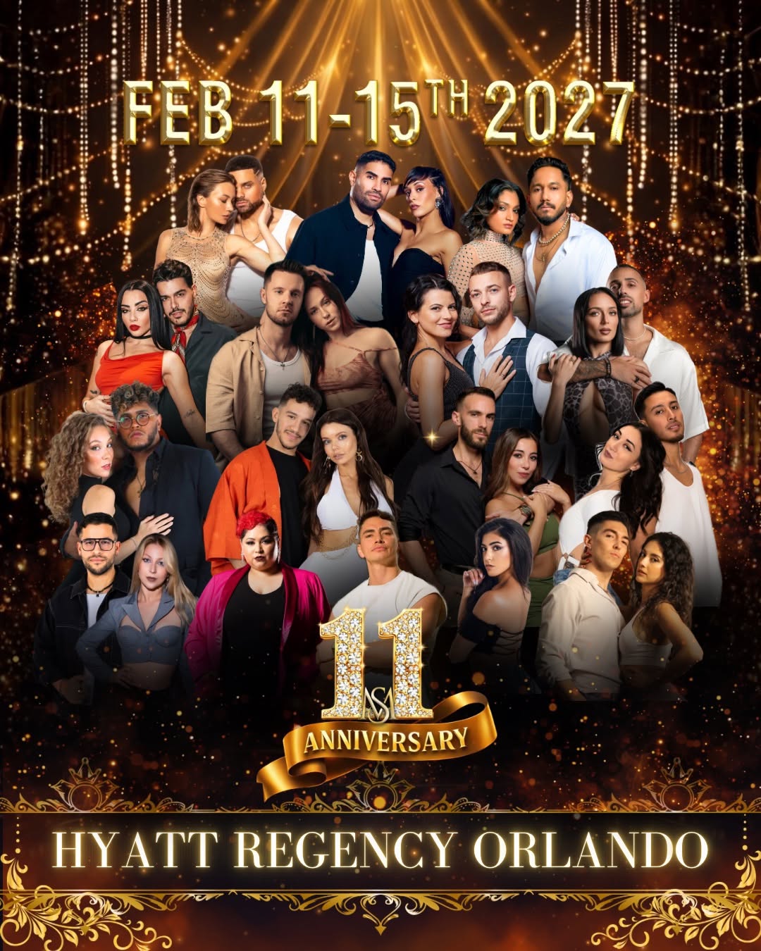 Affiche de Sensual Movement’s 11th Year Anniversary- our LARGEST bachata festival! 