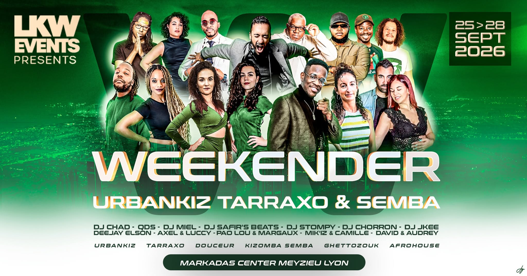 Affiche de WEEKENDER URBAN KIZ & TARRAXO & SEMBA - 3 SALLES 3 AMBIANCES