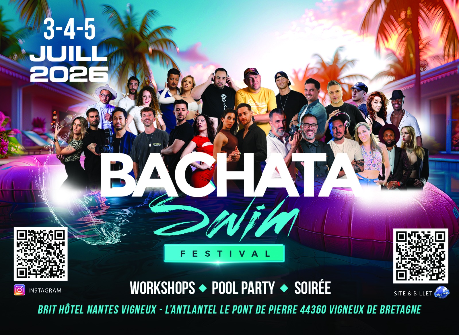 Affiche de ⭐️Bachata Swim Festival ⭐️ - 2nd Edition
