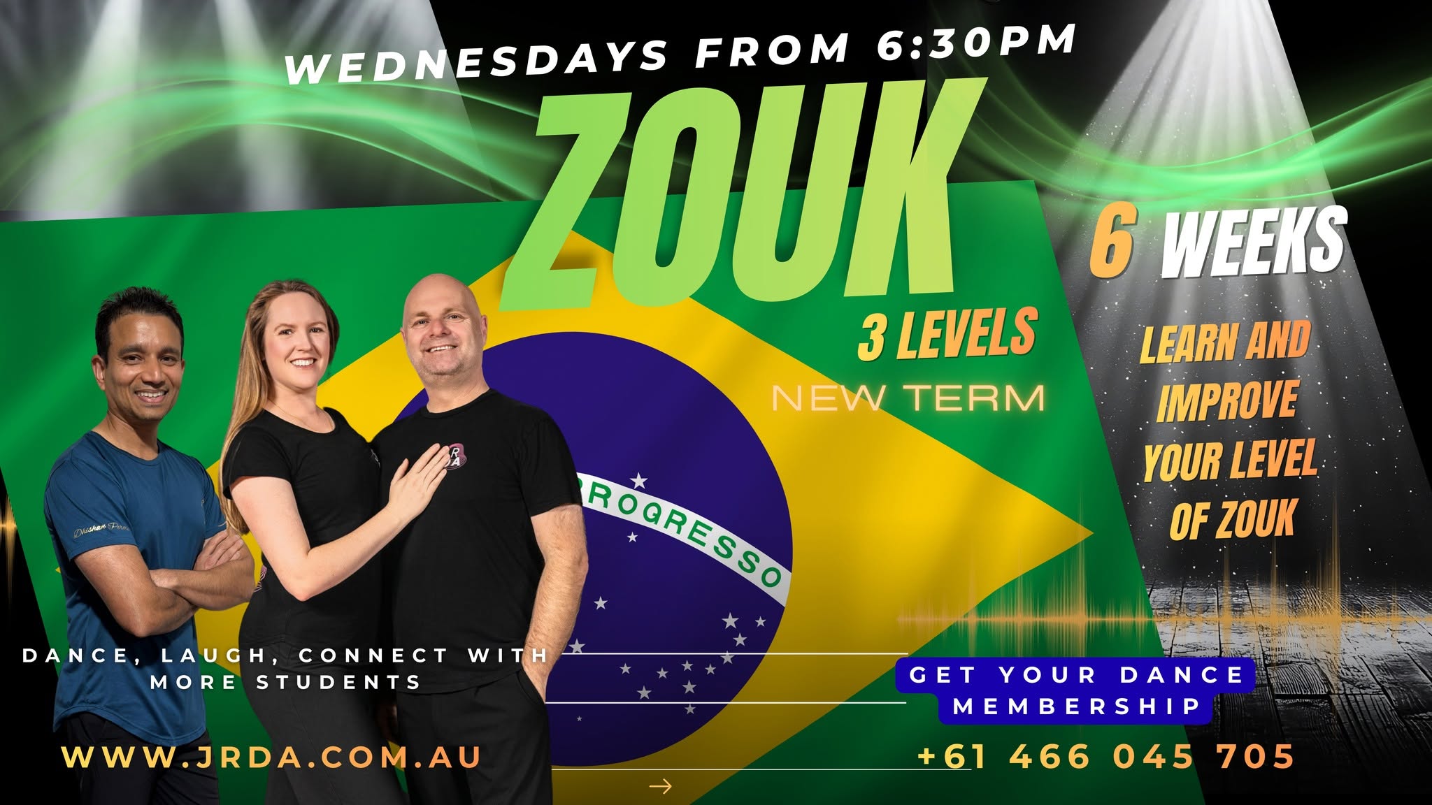 Affiche de WEDNESDAY BRAZILIAN ZOUK FROM 6:30PM -JRDA