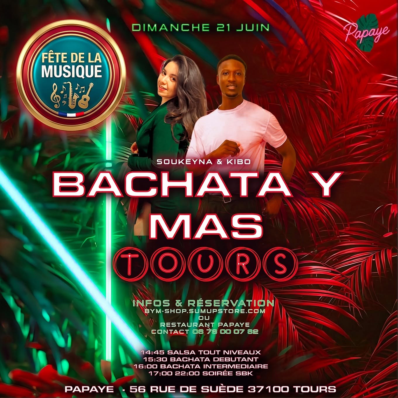 Affiche de Fête de la musique Papaye 