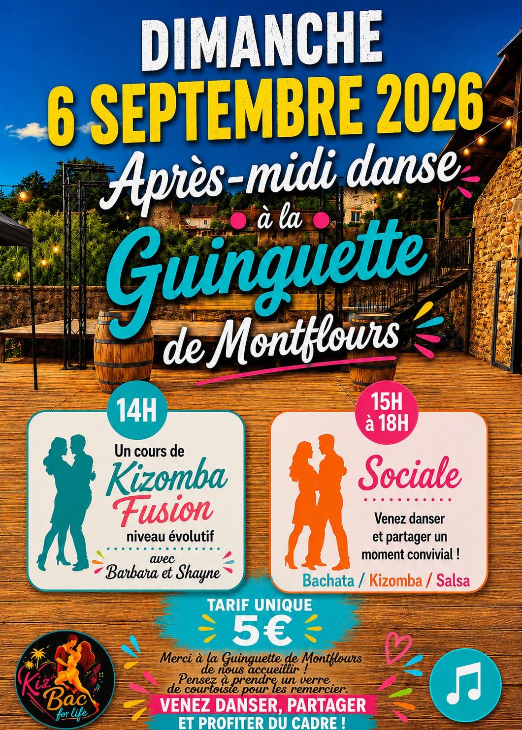 Affiche de Événement Kiz'bac for life 