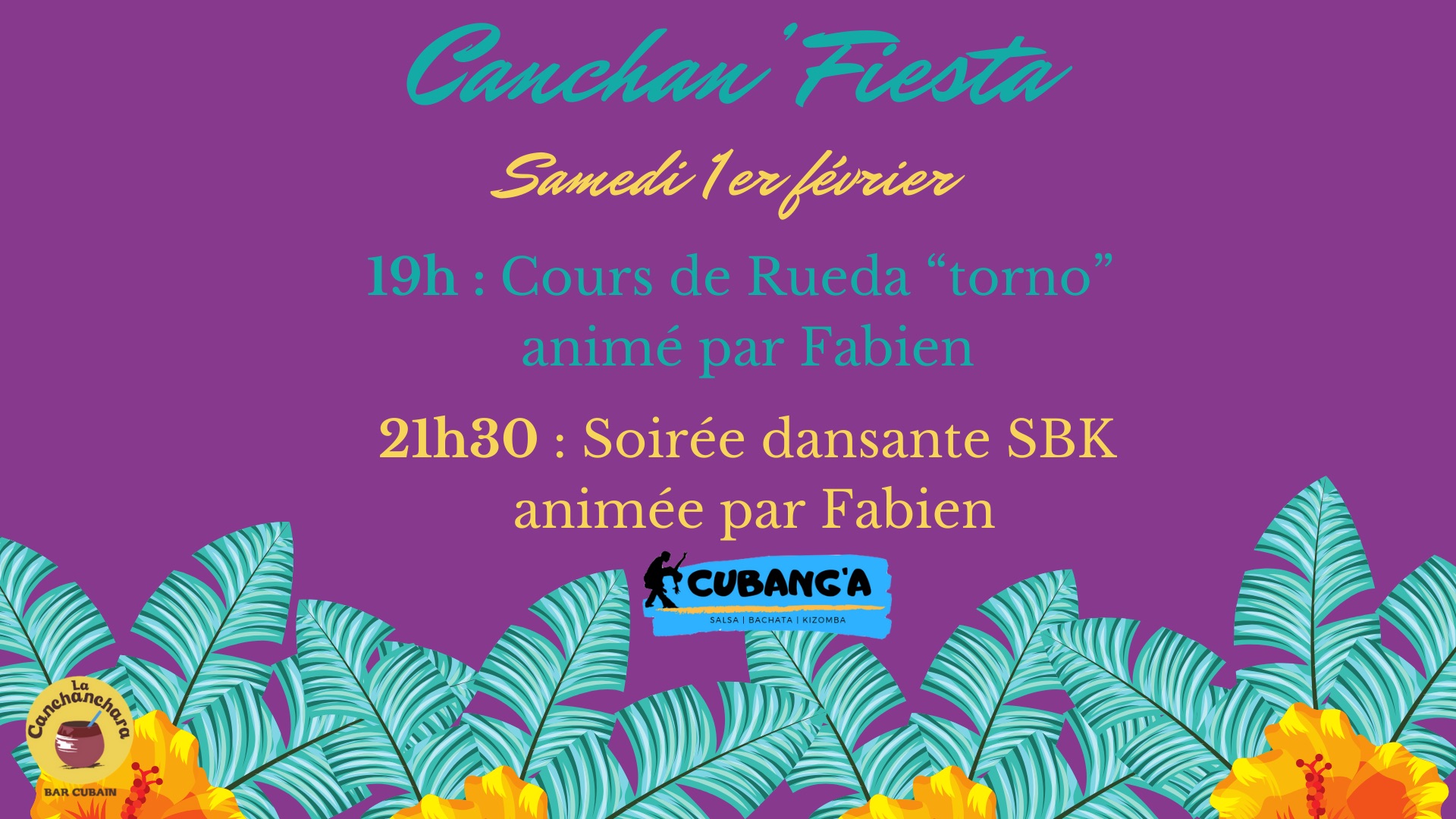 Affiche de Canchanfiesta 1er Fevrier 