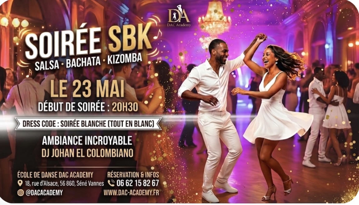 Affiche de 💃 SOIRÉE SBK À VANNES / SÉNÉ !💃