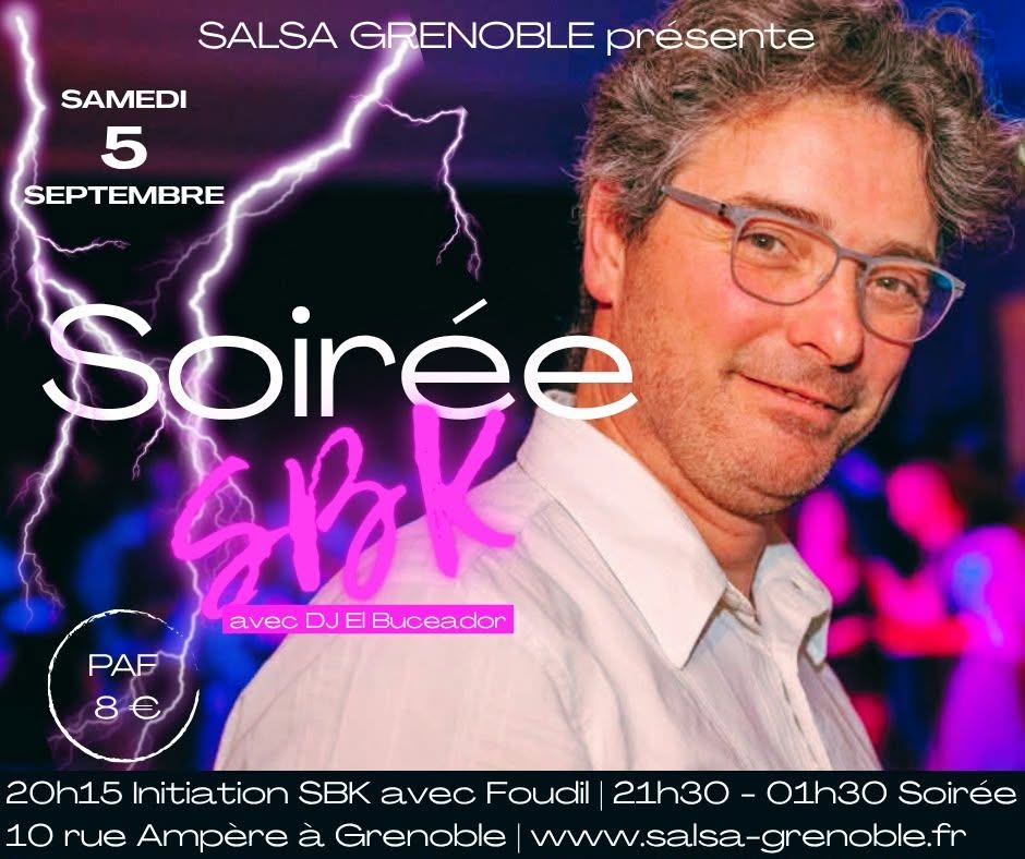 Affiche de Soirée SALSA y Bachata/Kizomba à Salsa Grenoble