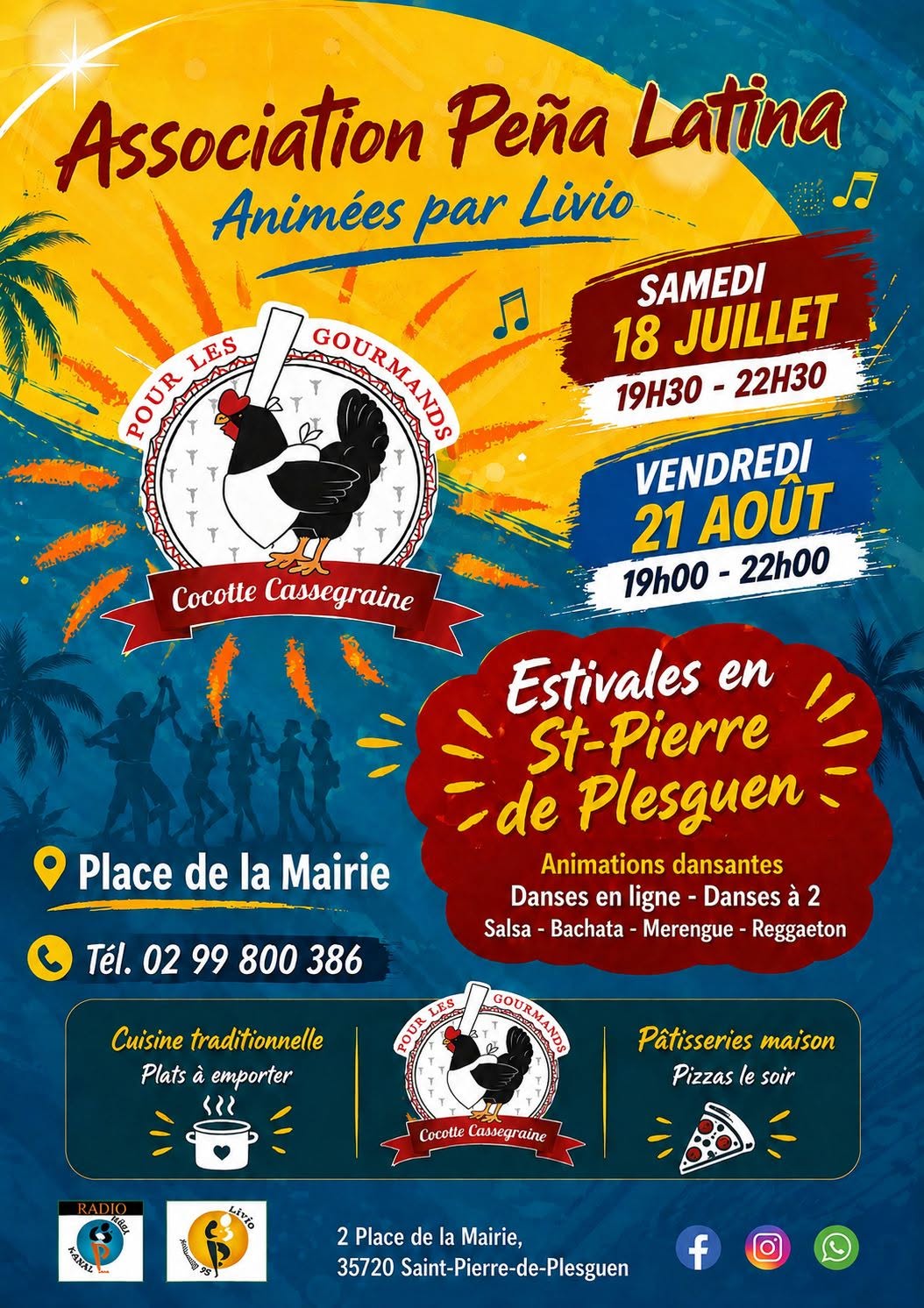 Affiche de Estivales Pena Latina à Mesnil Roc'h