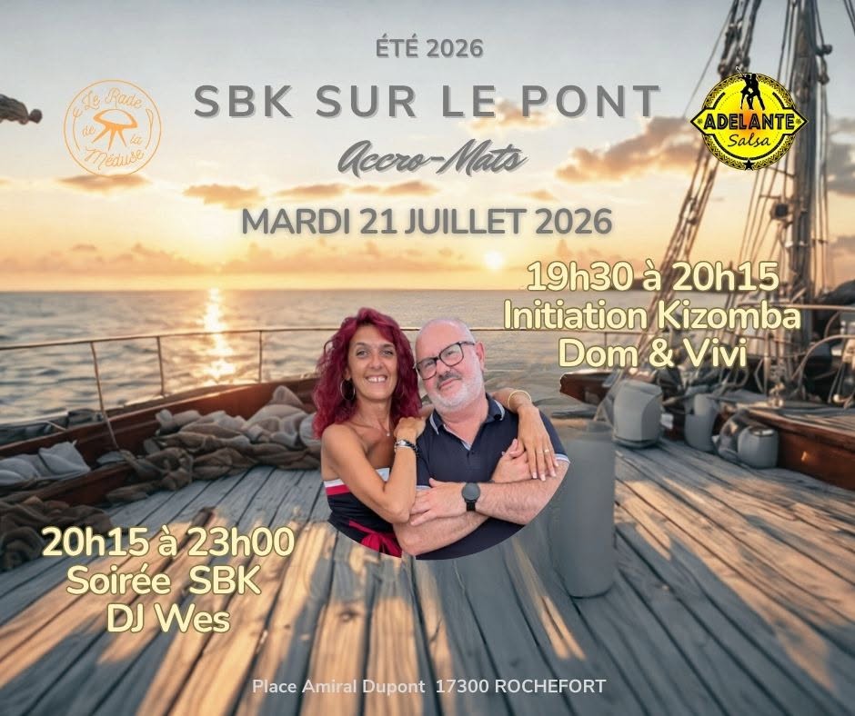 Affiche de LES MARDIS SUR LE PONT AVEC ADELANTE SALSA ET LES MEDUSES RESTAURATION