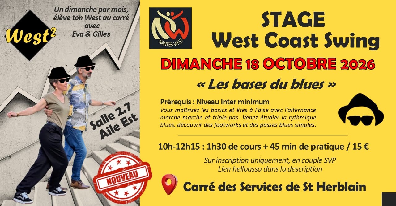 Affiche de Stage West² "Les bases du blues"