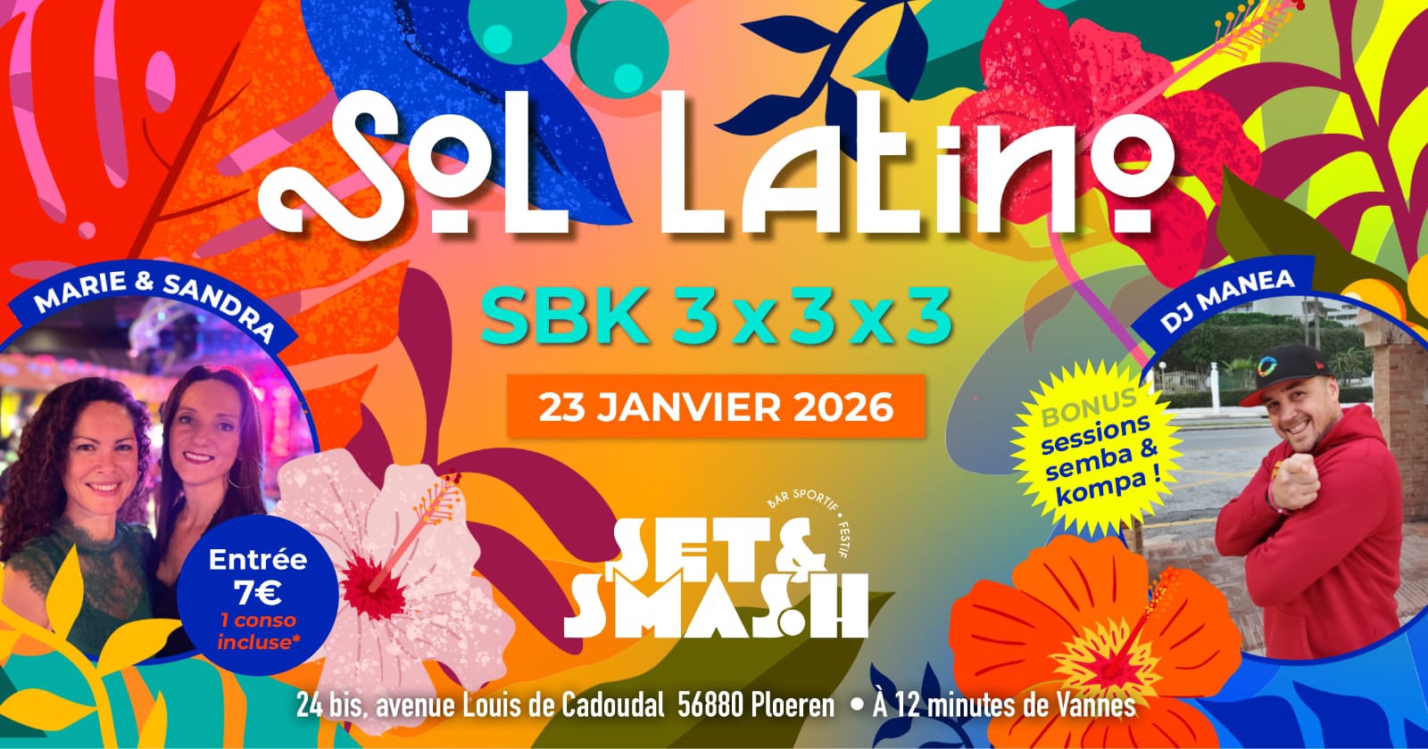 Affiche de Soirée Sol Latino