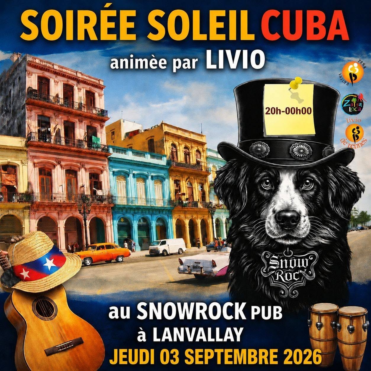 Affiche de Soirée Soleil Snow Cuba 