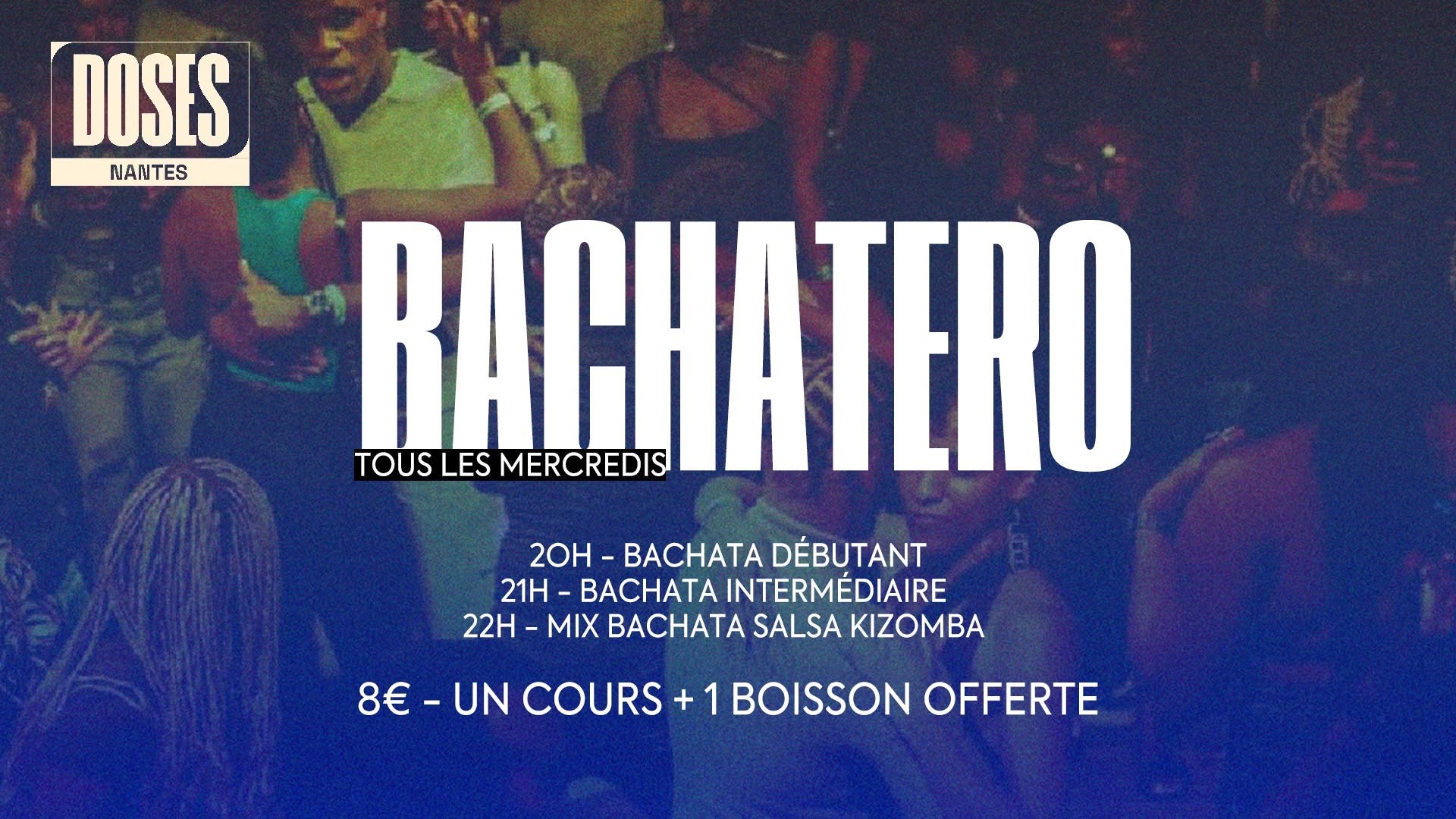 Affiche de BACHATERO - Cours de Bachata