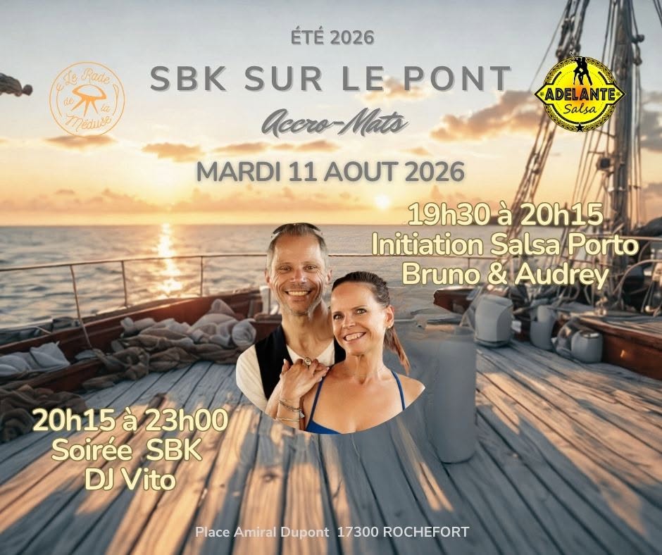Affiche de LES MARDIS SUR LE PONT AVEC ADELANTE SALSA ET LES MEDUSES RESTAURATION