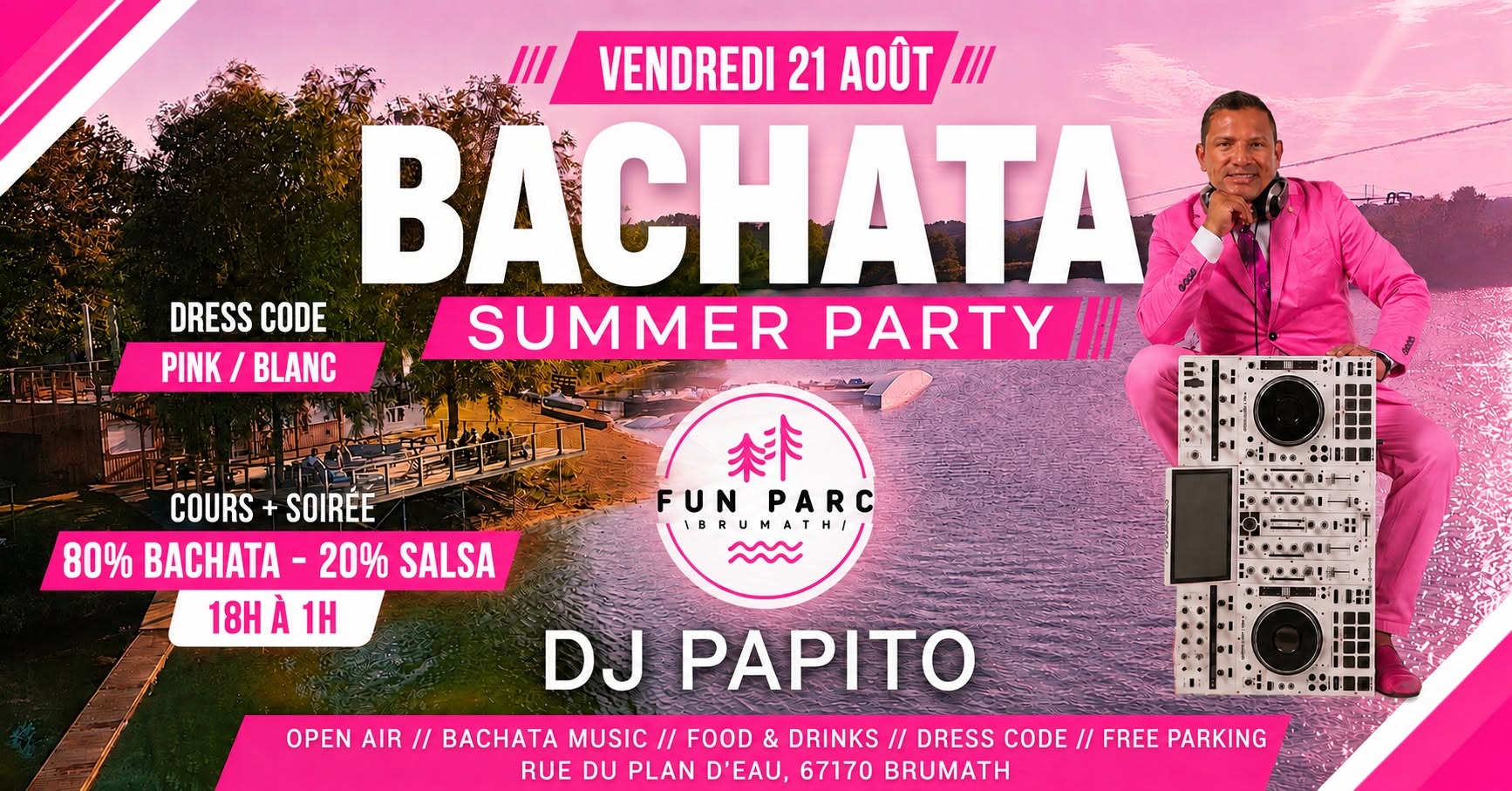 Affiche de 🩷 BACHATA SUMMER PARTY 🩷 Open Air