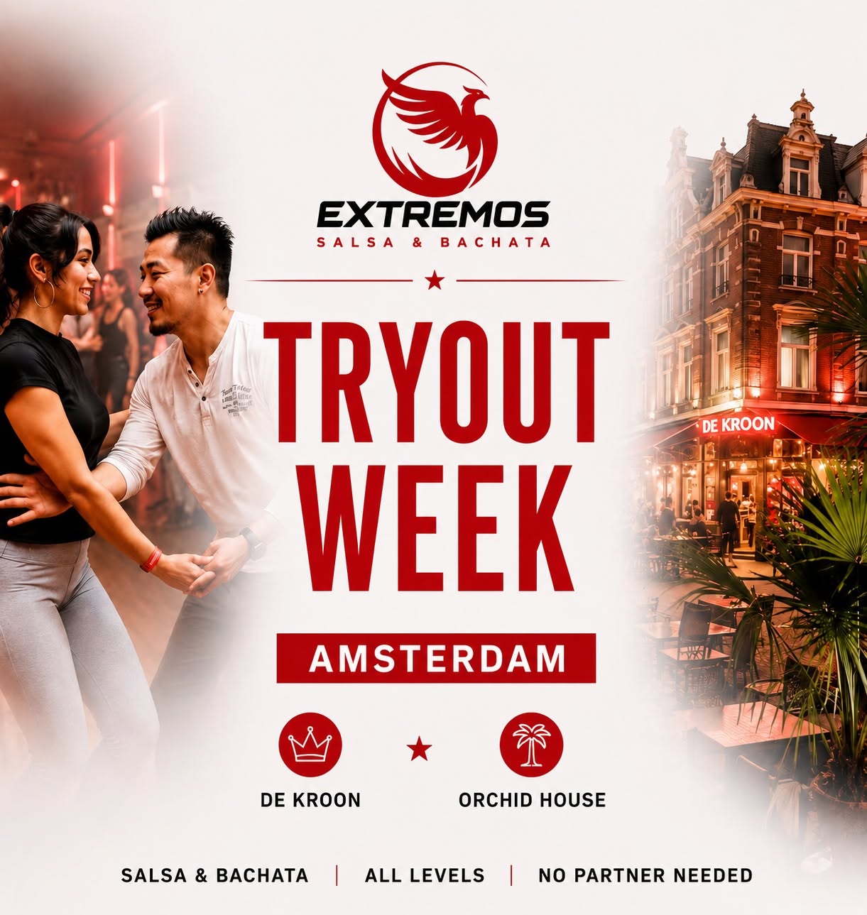 Affiche de Salsa & Bachata Try-Outs in Amsterdam