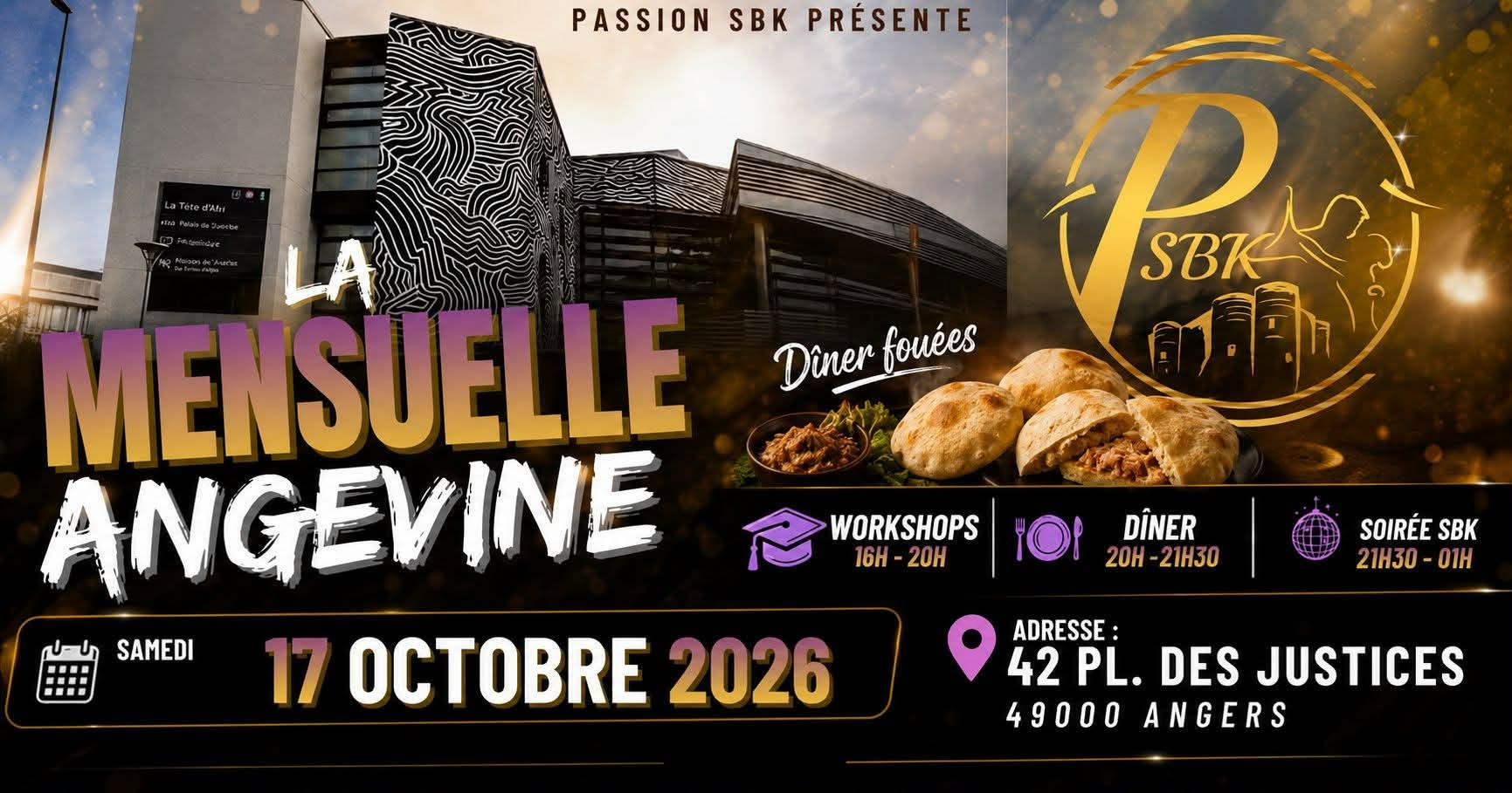Affiche de LA MENSUELLE Sbk - Dance & Food 
