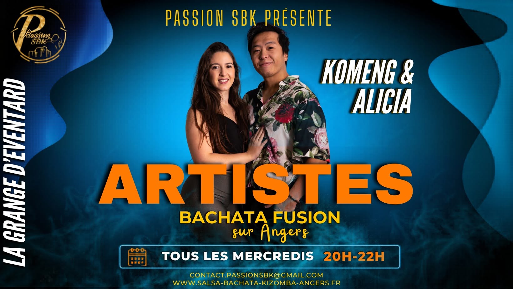 Affiche de Portes ouvertes Bachata avec Komeng & Alicia/Passion SBK