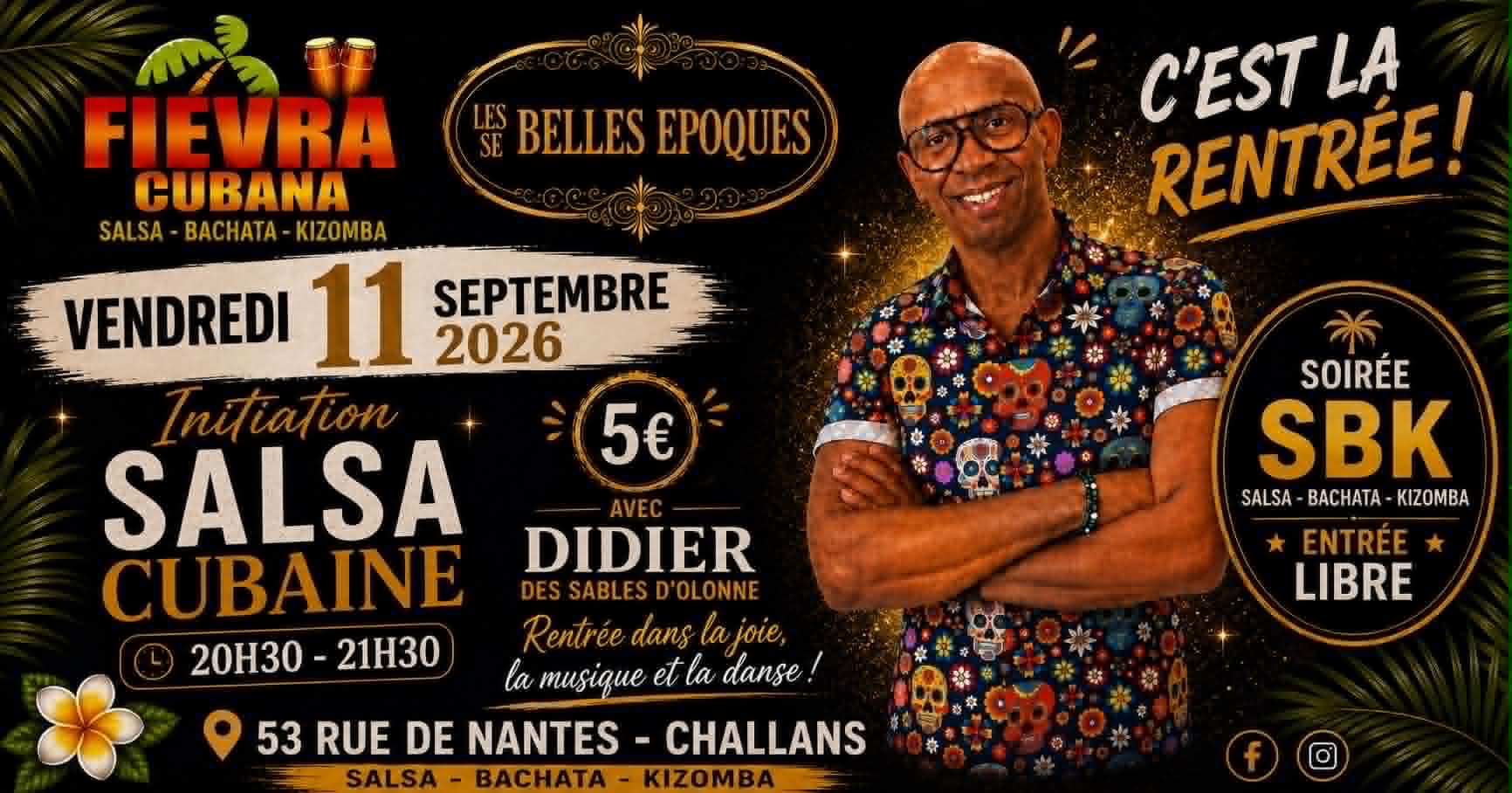 Affiche de la fiesta aux belles époques 