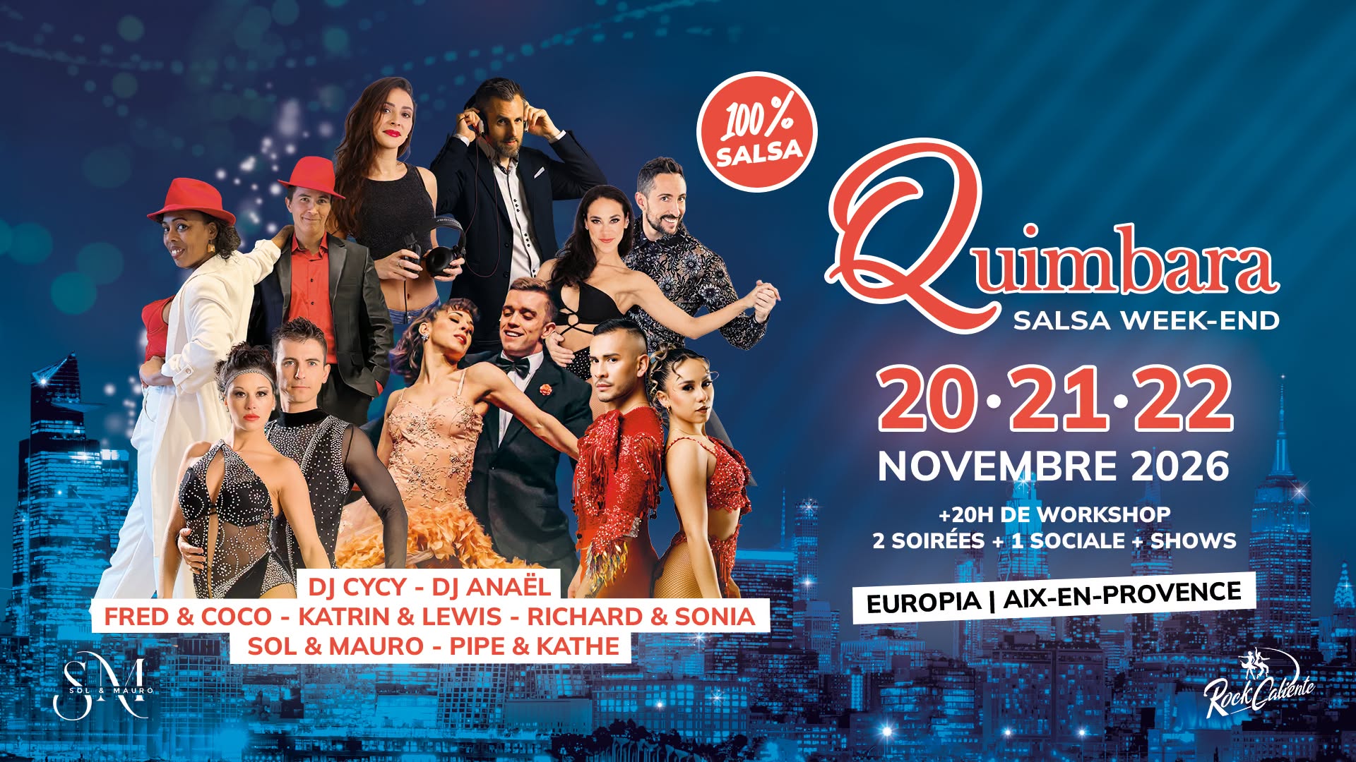 Affiche de Quimbara Salsa Week-end à Aix-en-Provence