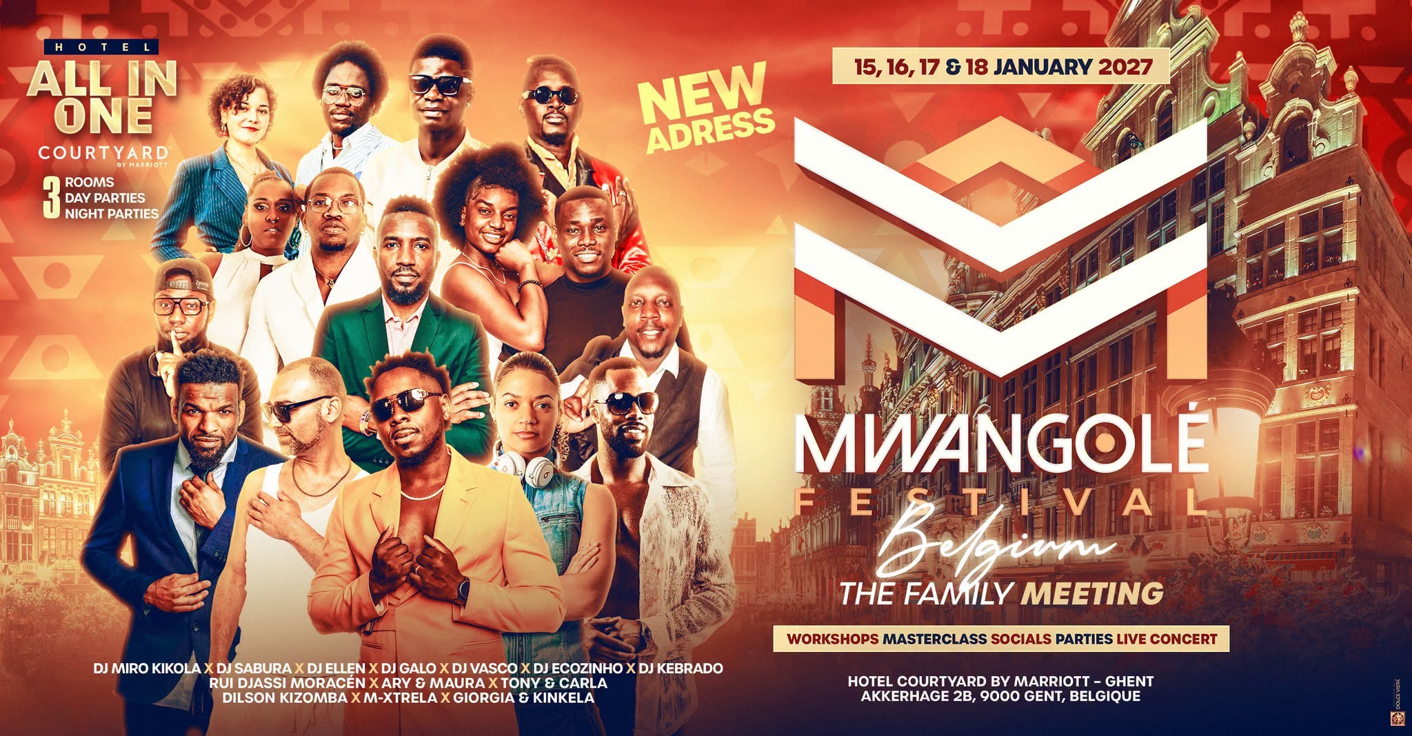 Affiche de MWANGOLÉ Festival Belgium 2027 ALL IN ONE - Official