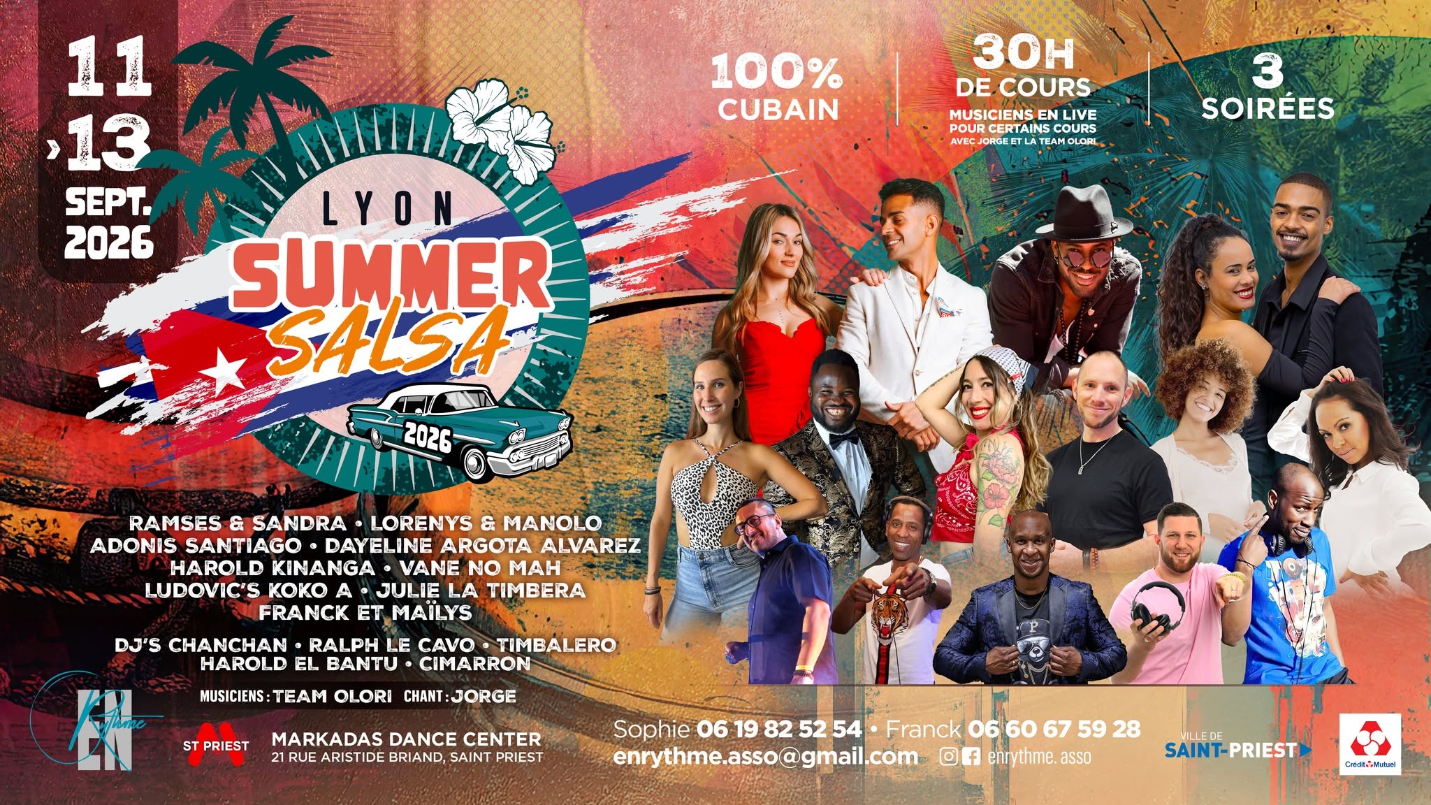 Affiche de Lyon Summer Salsa 2026