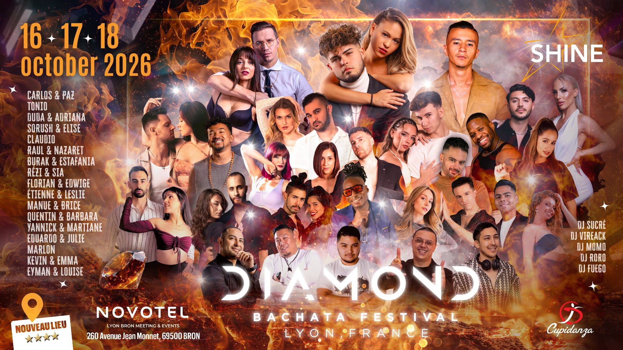 Affiche de DIAMOND BACHATA FESTIVAL 💎 2026 - 6ème édition ✨
