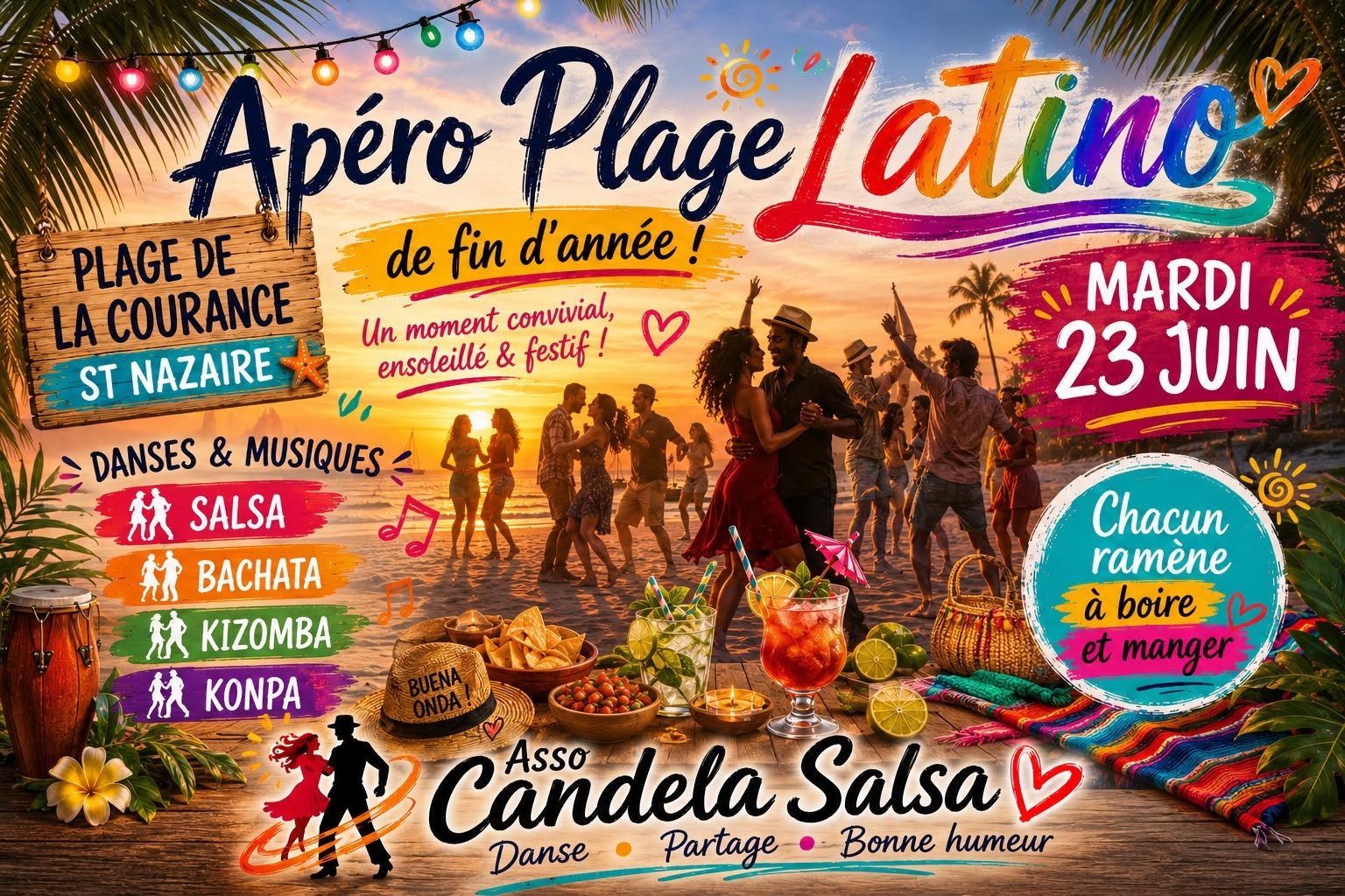 Affiche de Apéro de fin d'année Candela Salsa