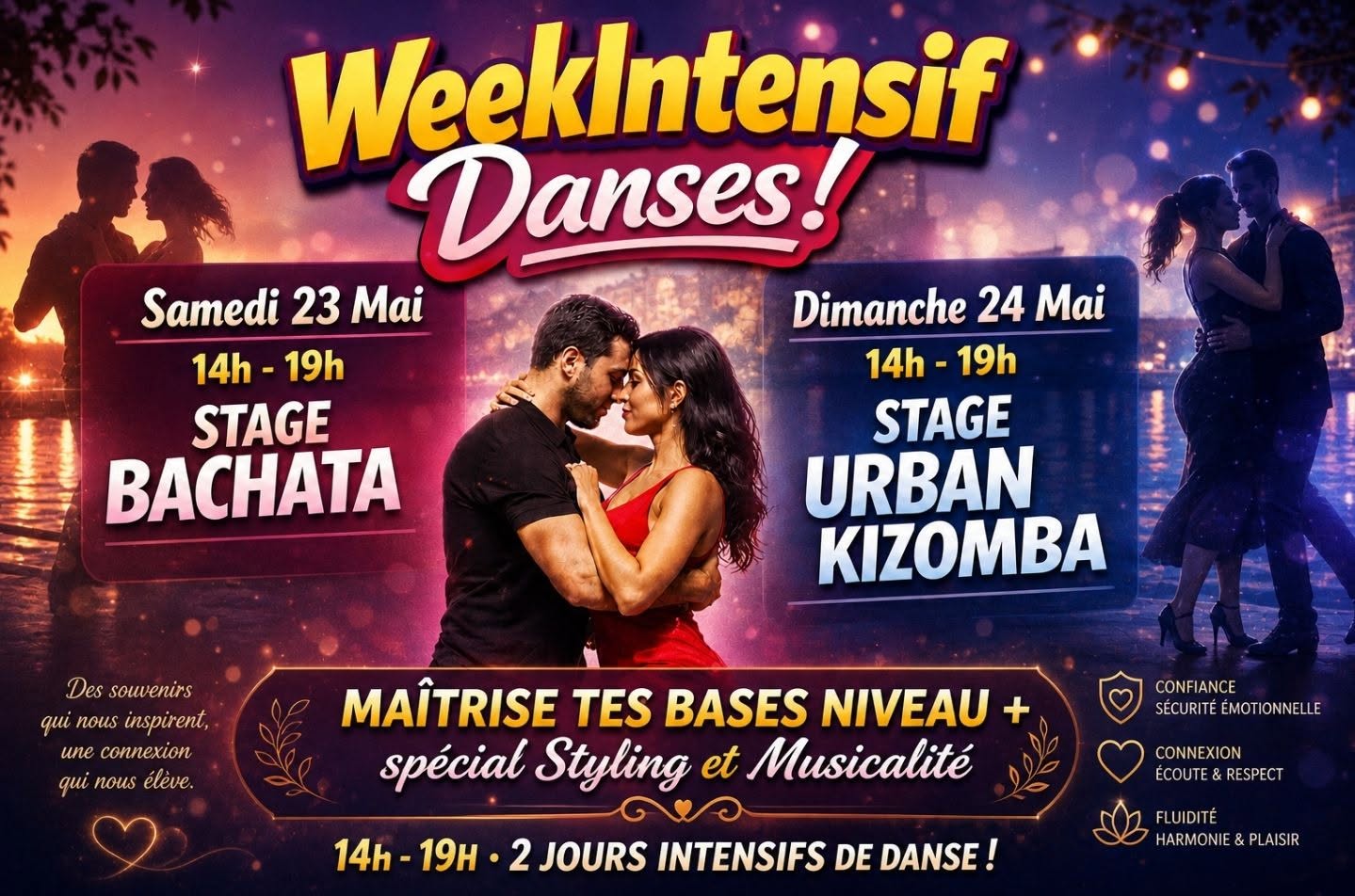 Affiche de Weekintensif danses bacha/kiz 
